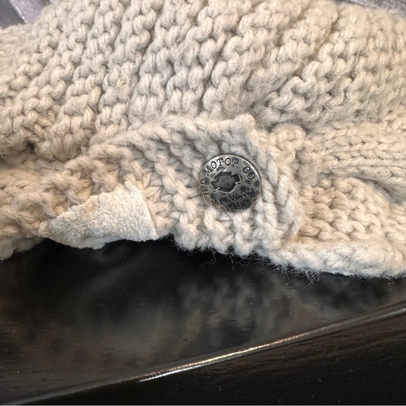 Harley-Davidson Knit Scarf Hat OS Oatmeal Cream Cable Women’s - Picture 11 of 15